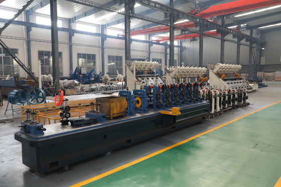 آلة مطحنة أنبوب اللحام ZY20 HF φ10-26mm أنابيب الصلب المستديرة 0.4-1.5mm 100kW خط الحالة الصلبة