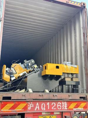 آلة تصنيع الأنابيب الفولاذية ASTM A53 مع آلة تفكيك اللفائف الثقيلة للفولاذ المدلفن على الساخن 2.0 مم - 6.0 مم